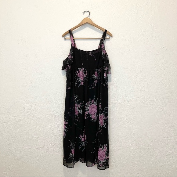 Free People Dress Black Floral Boho Bohemian Small S - Picture 6 of 10